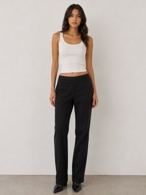 Wilfred Black Straight-Leg Dress Pants